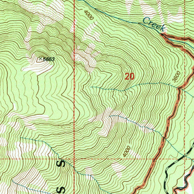 United States Geological Survey Pinegrass Ridge, WA (2000, 24000-Scale) digital map