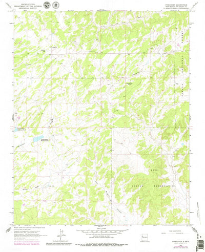 United States Geological Survey Pinehaven, NM (1963, 24000-Scale) digital map