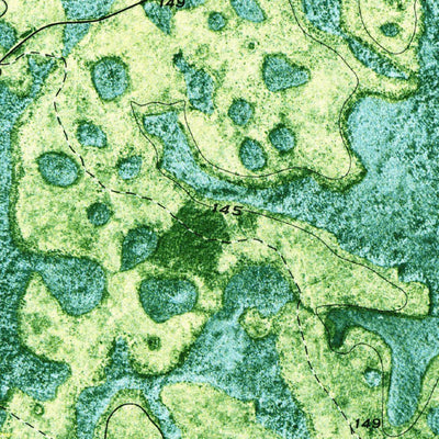 United States Geological Survey Pineland, GA (1971, 24000-Scale) digital map