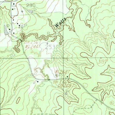 United States Geological Survey Pineland North, TX (1984, 24000-Scale) digital map