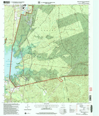 United States Geological Survey Pineland South, TX (2003, 24000-Scale) digital map