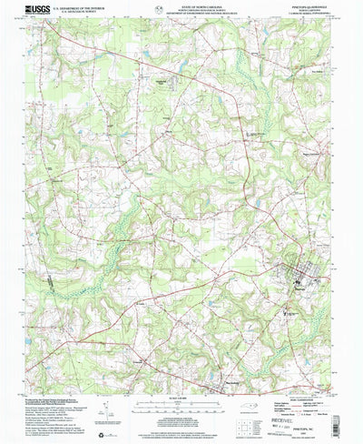 United States Geological Survey Pinetops, NC (1997, 24000-Scale) digital map