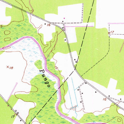 United States Geological Survey Pinetown, NC (1950, 24000-Scale) digital map