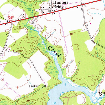 United States Geological Survey Pinetown, NC (1950, 24000-Scale) digital map