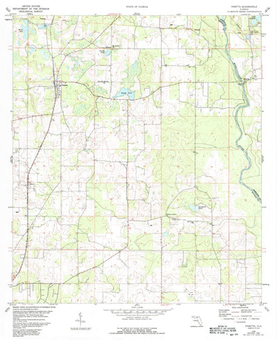 United States Geological Survey Pinetta, FL (1960, 24000-Scale) digital map