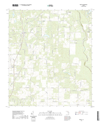 United States Geological Survey Pinetta, FL (2021, 24000-Scale) digital map