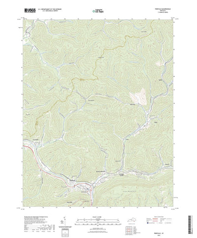 United States Geological Survey Pineville, KY (2022, 24000-Scale) digital map