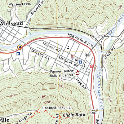 United States Geological Survey Pineville, KY (2022, 24000-Scale) digital map