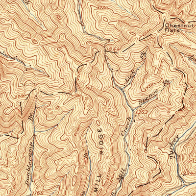 United States Geological Survey Pineville, WV (1927, 62500-Scale) digital map