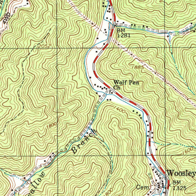 United States Geological Survey Pineville, WV (1996, 24000-Scale) digital map