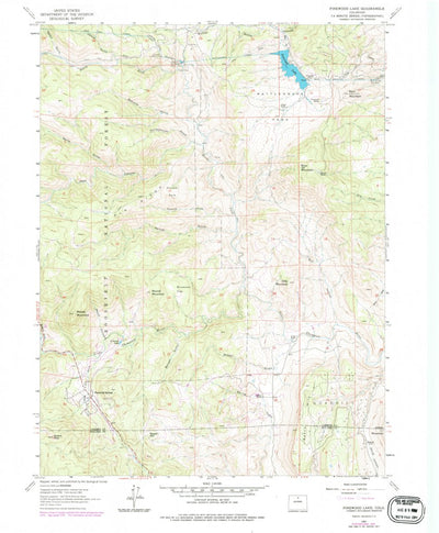 United States Geological Survey Pinewood Lake, CO (1962, 24000-Scale) digital map