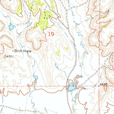 United States Geological Survey Piney Canyon NW, WY (1971, 24000-Scale) digital map