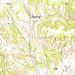 United States Geological Survey Piney Canyon SE, WY (1971, 24000-Scale) digital map