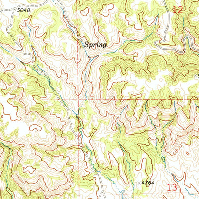 United States Geological Survey Piney Canyon SE, WY (1971, 24000-Scale) digital map