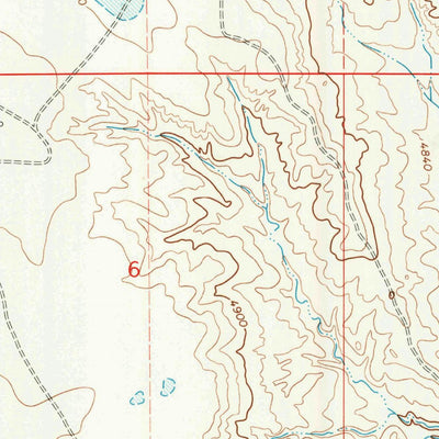 United States Geological Survey Piney Canyon SW, WY (1971, 24000-Scale) digital map