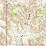 United States Geological Survey Piney Canyon SW, WY (1971, 24000-Scale) digital map