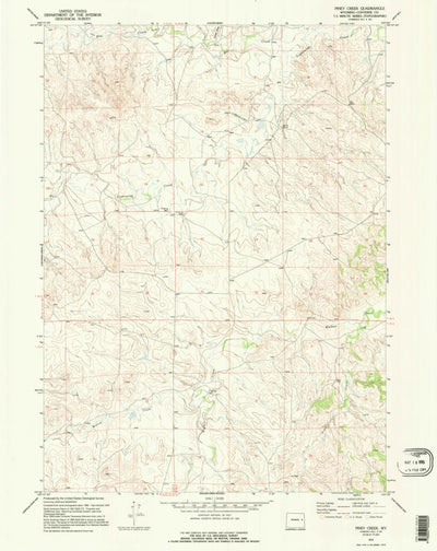 United States Geological Survey Piney Creek, WY (1970, 24000-Scale) digital map
