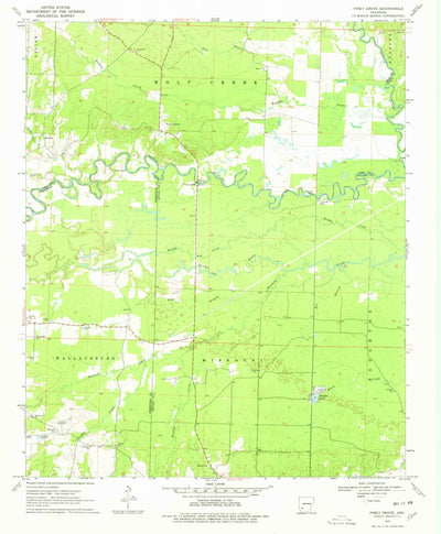 United States Geological Survey Piney Grove, AR (1970, 24000-Scale) digital map
