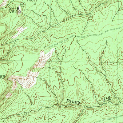 United States Geological Survey Piney Hill, AZ (1982, 24000-Scale) digital map