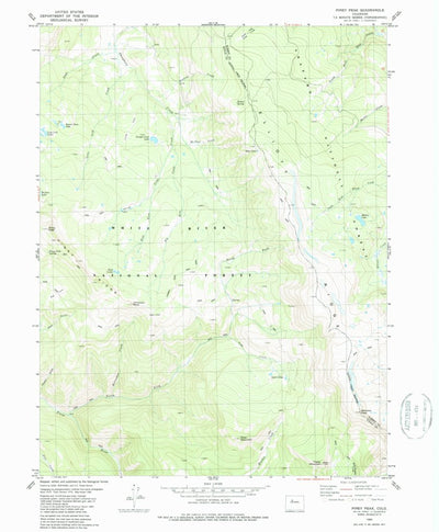 United States Geological Survey Piney Peak, CO (1980, 24000-Scale) digital map