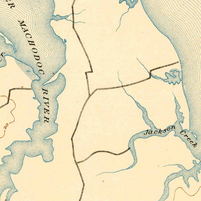 United States Geological Survey Piney Point, MD-VA (1892, 62500-Scale) digital map