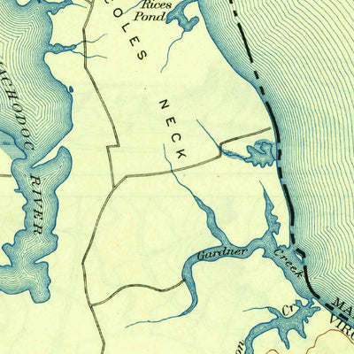 United States Geological Survey Piney Point, MD-VA (1901, 62500-Scale) digital map