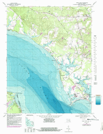 United States Geological Survey Piney Point, MD-VA (1968, 24000-Scale) digital map
