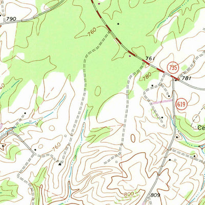 United States Geological Survey Piney River, VA (1963, 24000-Scale) digital map