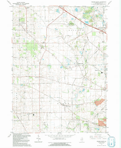 United States Geological Survey Pingree Grove, IL (1992, 24000-Scale) digital map