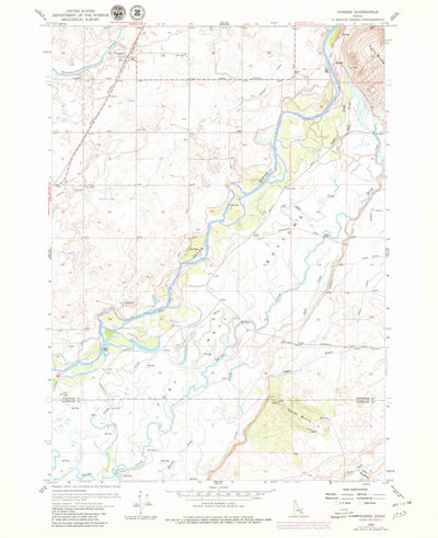 United States Geological Survey Pingree, ID (1955, 24000-Scale) digital map
