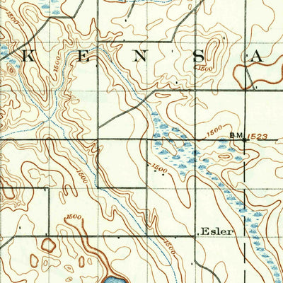 United States Geological Survey Pingree, ND (1900, 62500-Scale) digital map