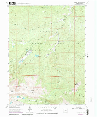 United States Geological Survey Pingree Park, CO (1962, 24000-Scale) digital map