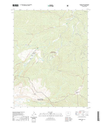 United States Geological Survey Pingree Park, CO (2022, 24000-Scale) digital map