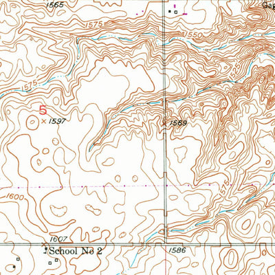 United States Geological Survey Pingree SW, ND (1952, 24000-Scale) digital map