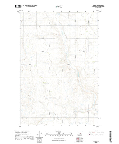 United States Geological Survey Pingree SW, ND (2020, 24000-Scale) digital map