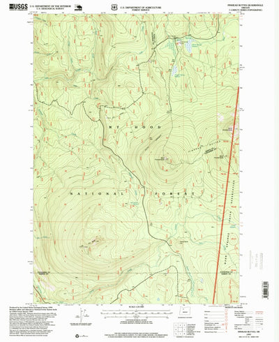 United States Geological Survey Pinhead Buttes, OR (1997, 24000-Scale) digital map