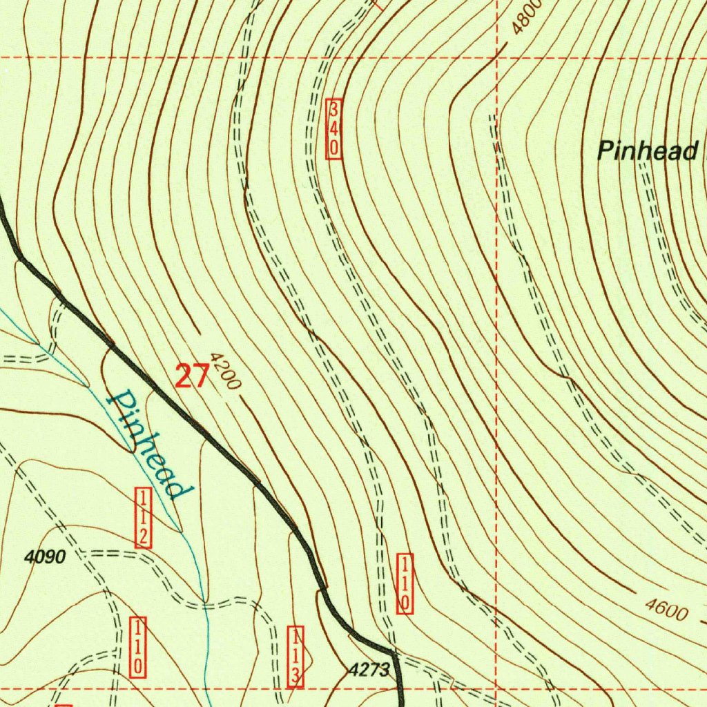Pinhead Buttes, OR (1997, 24000-Scale) Map by United States Geological ...
