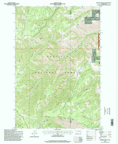 United States Geological Survey Pinkham Butte, WA (1995, 24000-Scale) digital map