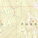 United States Geological Survey Pinkham Mountain, MT (1963, 24000-Scale) digital map