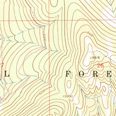 United States Geological Survey Pinkham Mountain, MT (1963, 24000-Scale) digital map
