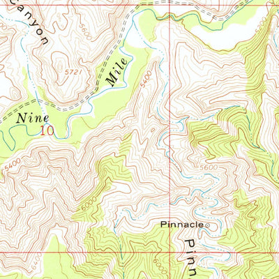United States Geological Survey Pinnacle Canyon, UT (1968, 24000-Scale) digital map