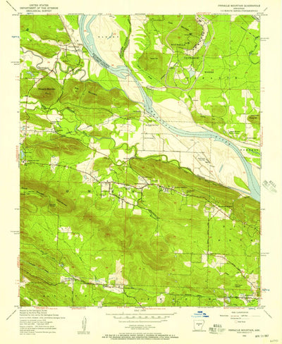 United States Geological Survey Pinnacle Mountain, AR (1954, 24000-Scale) digital map