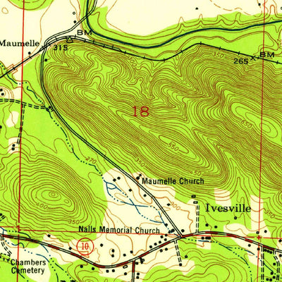 United States Geological Survey Pinnacle Mountain, AR (1954, 24000-Scale) digital map