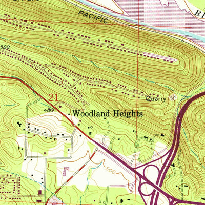 United States Geological Survey Pinnacle Mountain, AR (1961, 24000-Scale) digital map