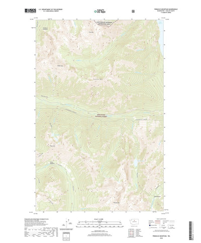 United States Geological Survey Pinnacle Mountain, WA (2020, 24000-Scale) digital map