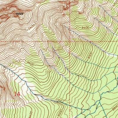 United States Geological Survey Pinnacle Mountain, WY (1991, 24000-Scale) digital map