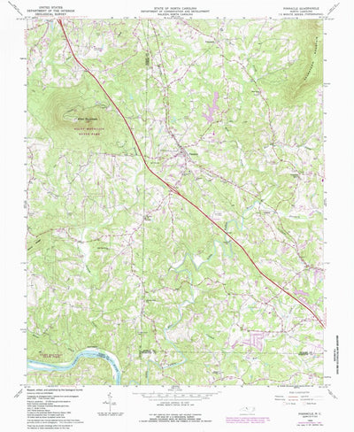 United States Geological Survey Pinnacle, NC (1964, 24000-Scale) digital map
