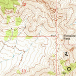 United States Geological Survey Pinnacle Pass, UT (1973, 24000-Scale) digital map
