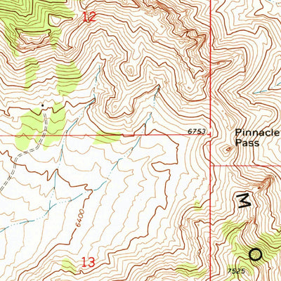 United States Geological Survey Pinnacle Pass, UT (1973, 24000-Scale) digital map