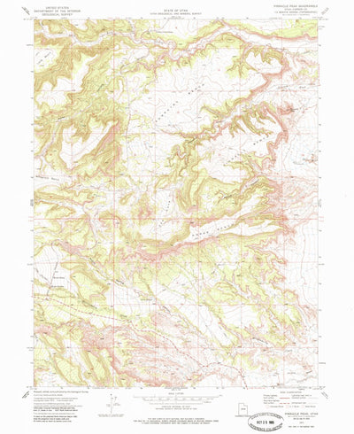 United States Geological Survey Pinnacle Peak, UT (1972, 24000-Scale) digital map